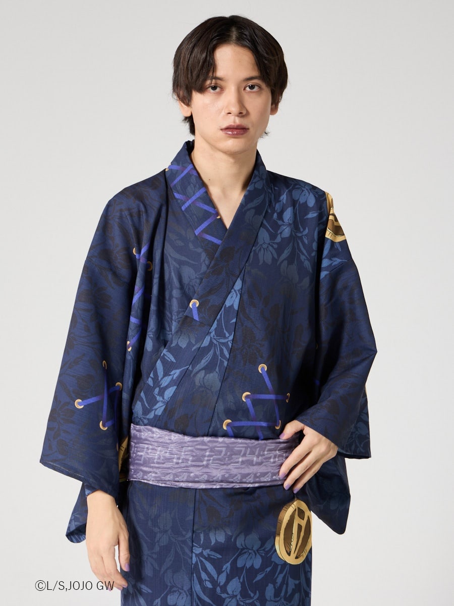 JoJo's Bizarre Adventure Golden Wind x Furifu Men's Yukata and Obi Set - Leone Abbacchio [Release Jun 19 2026]