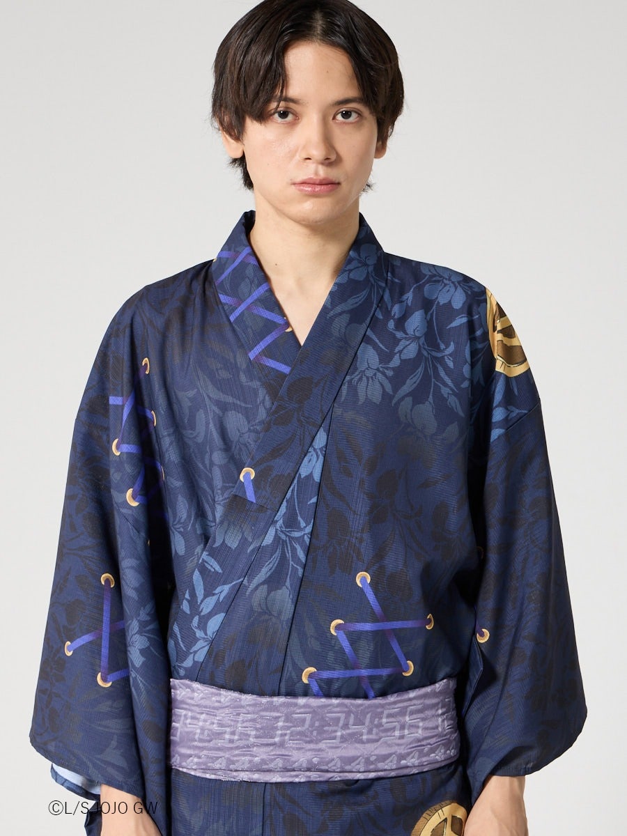 JoJo's Bizarre Adventure Golden Wind x Furifu Men's Yukata and Obi Set - Leone Abbacchio [Release Jun 19 2026]