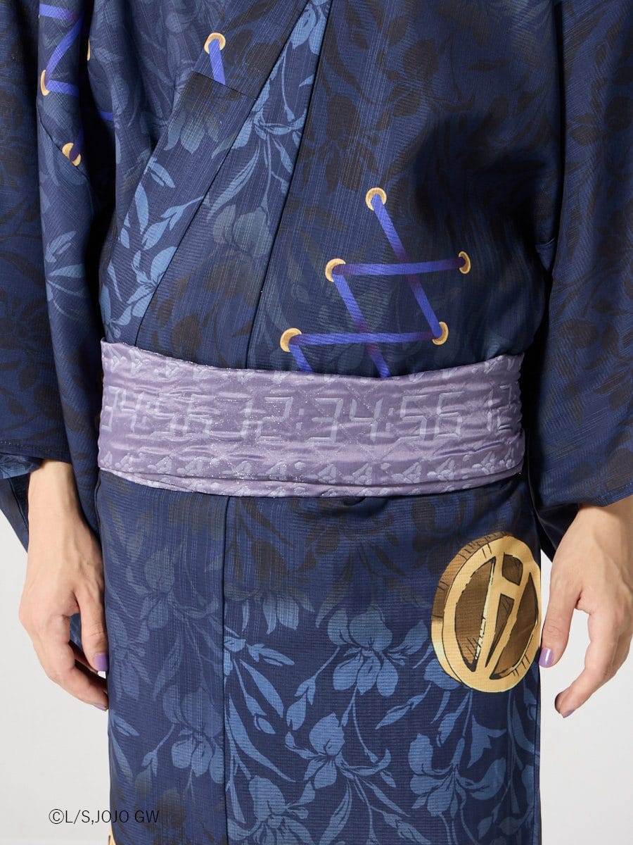 JoJo's Bizarre Adventure Golden Wind x Furifu Men's Yukata and Obi Set - Leone Abbacchio [Release Jun 19 2026]