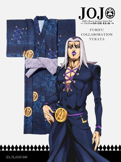 JoJo's Bizarre Adventure Golden Wind x Furifu Men's Yukata and Obi Set - Leone Abbacchio [Release Jun 19 2026]