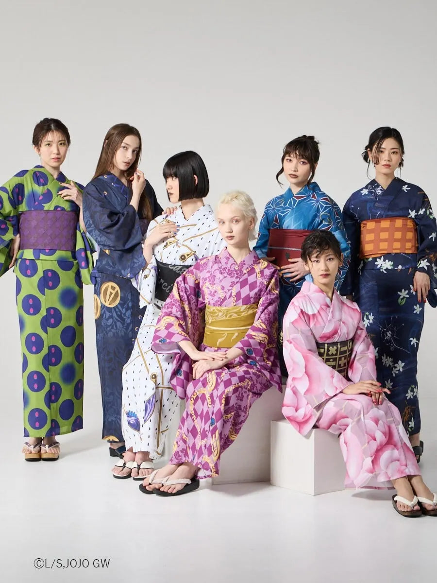 JoJo's Bizarre Adventure Golden Wind x Ladies Furifu Yukata and Obi Set - Bruno Bucciarati [Release Jun 19 2026]
