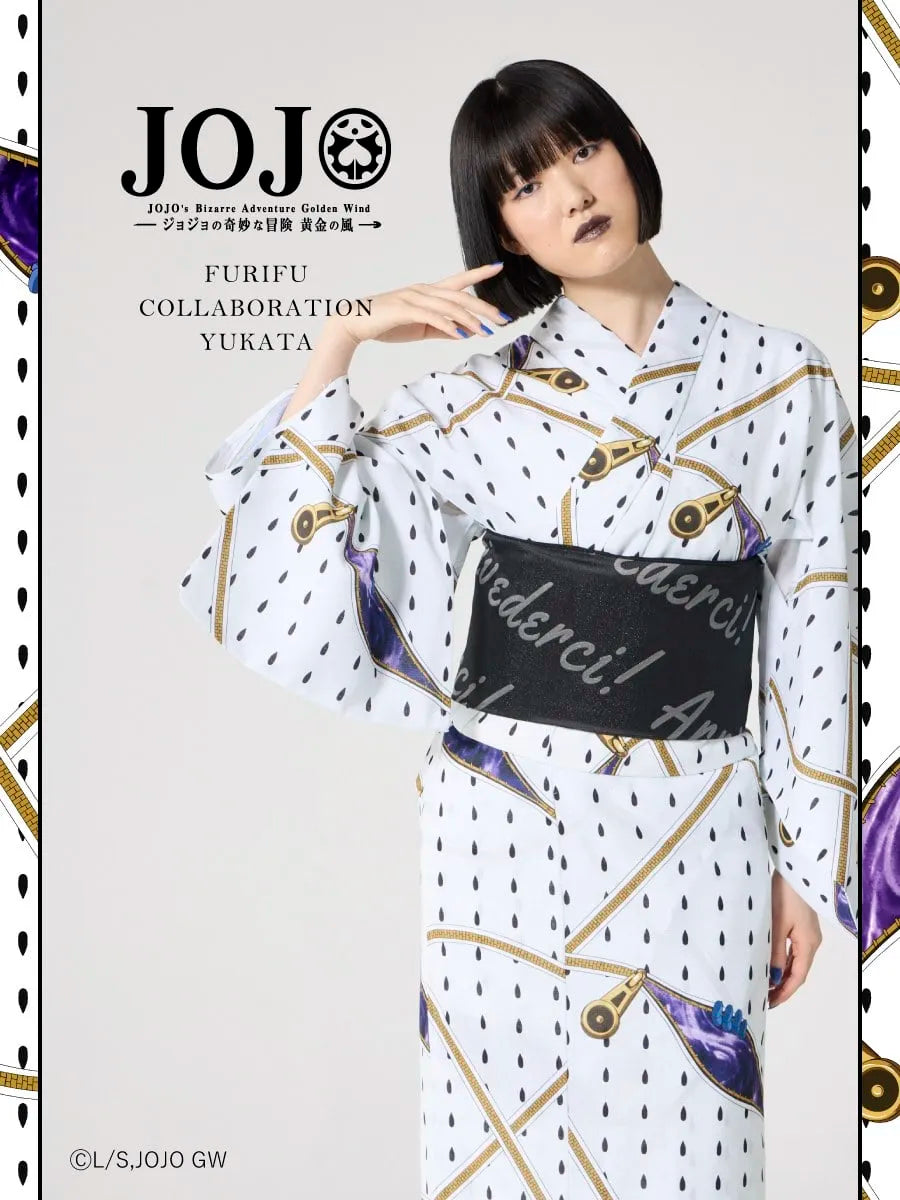 JoJo's Bizarre Adventure Golden Wind x Ladies Furifu Yukata and Obi Set - Bruno Bucciarati [Release Jun 19 2026]