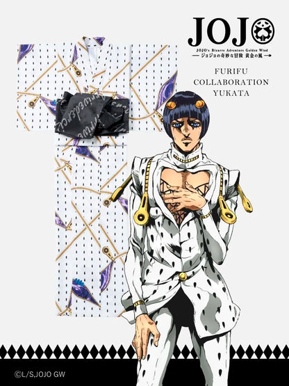 JoJo's Bizarre Adventure Golden Wind x Ladies Furifu Yukata and Obi Set - Bruno Bucciarati [Release Jun 19 2026]