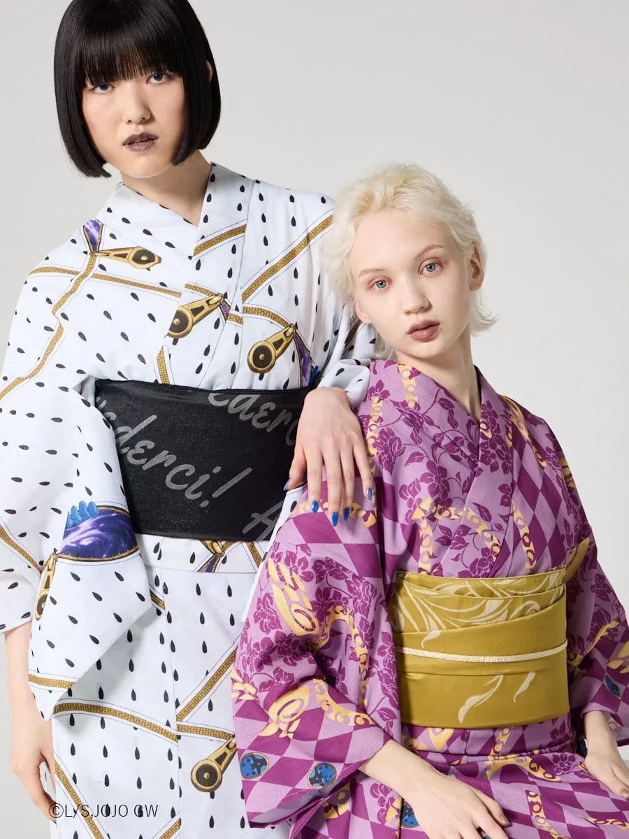 JoJo's Bizarre Adventure Golden Wind x Ladies Furifu Yukata and Obi Set - Bruno Bucciarati [Release Jun 19 2026]