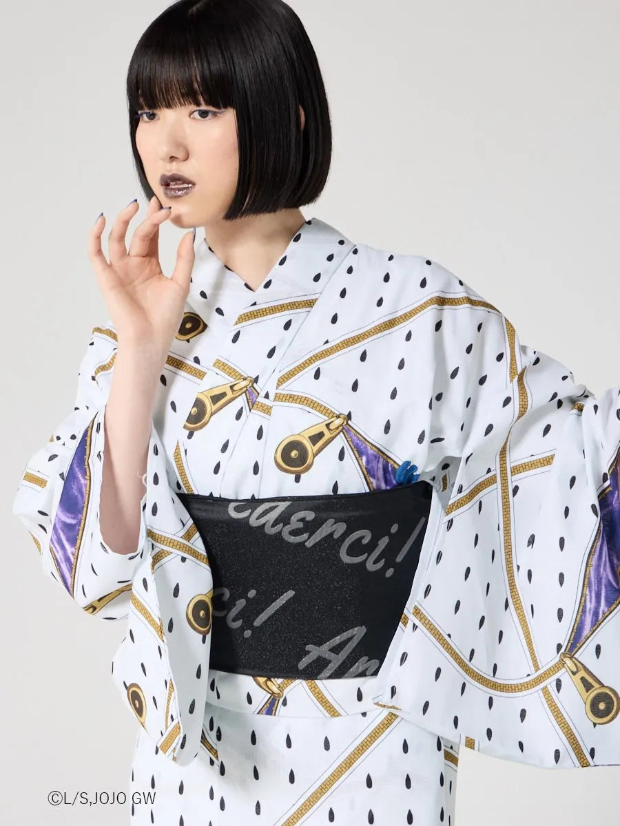 JoJo's Bizarre Adventure Golden Wind x Ladies Furifu Yukata and Obi Set - Bruno Bucciarati [Release Jun 19 2026]