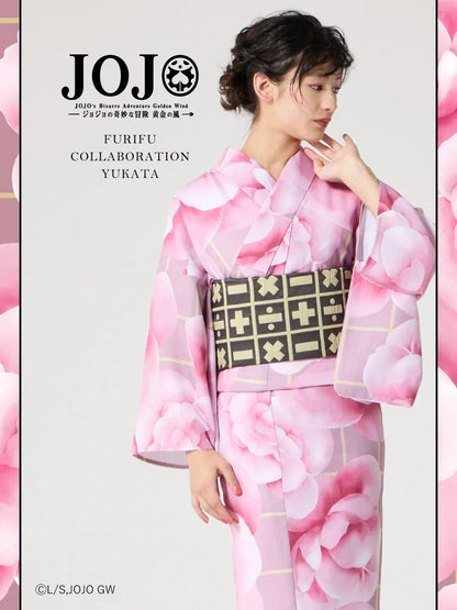 JoJo's Bizarre Adventure Golden Wind x Ladies Furifu Yukata and Obi Set - Trish Una [Release Jun 19 2026]