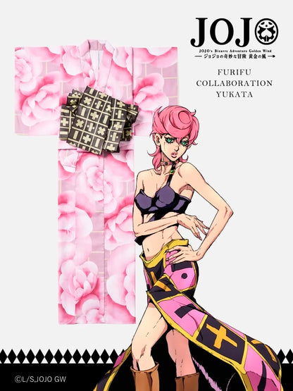 JoJo's Bizarre Adventure Golden Wind x Ladies Furifu Yukata and Obi Set - Trish Una [Release Jun 19 2026]