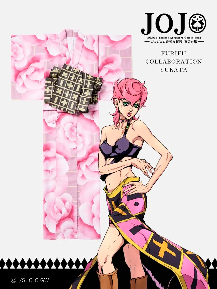 JoJo's Bizarre Adventure Golden Wind x Ladies Furifu Yukata and Obi Set - Trish Una [Release Jun 19 2026]