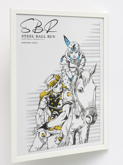 JoJo's Bizarre Adventure Part 7 Steel Ball Run -  Frame B4 Poster of Hirohiko Araki's Original Illustration [Pre-Order Sep 2026]