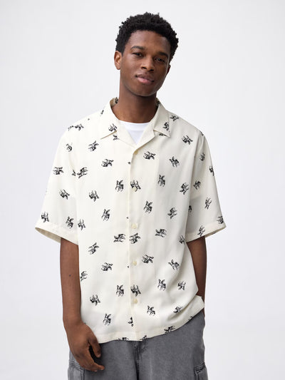JoJo's Bizarre Adventure X GU - Jojo's Bizarre Adventure Open Collar Shirt (2 Types) [Pre-Order Apr 2026]