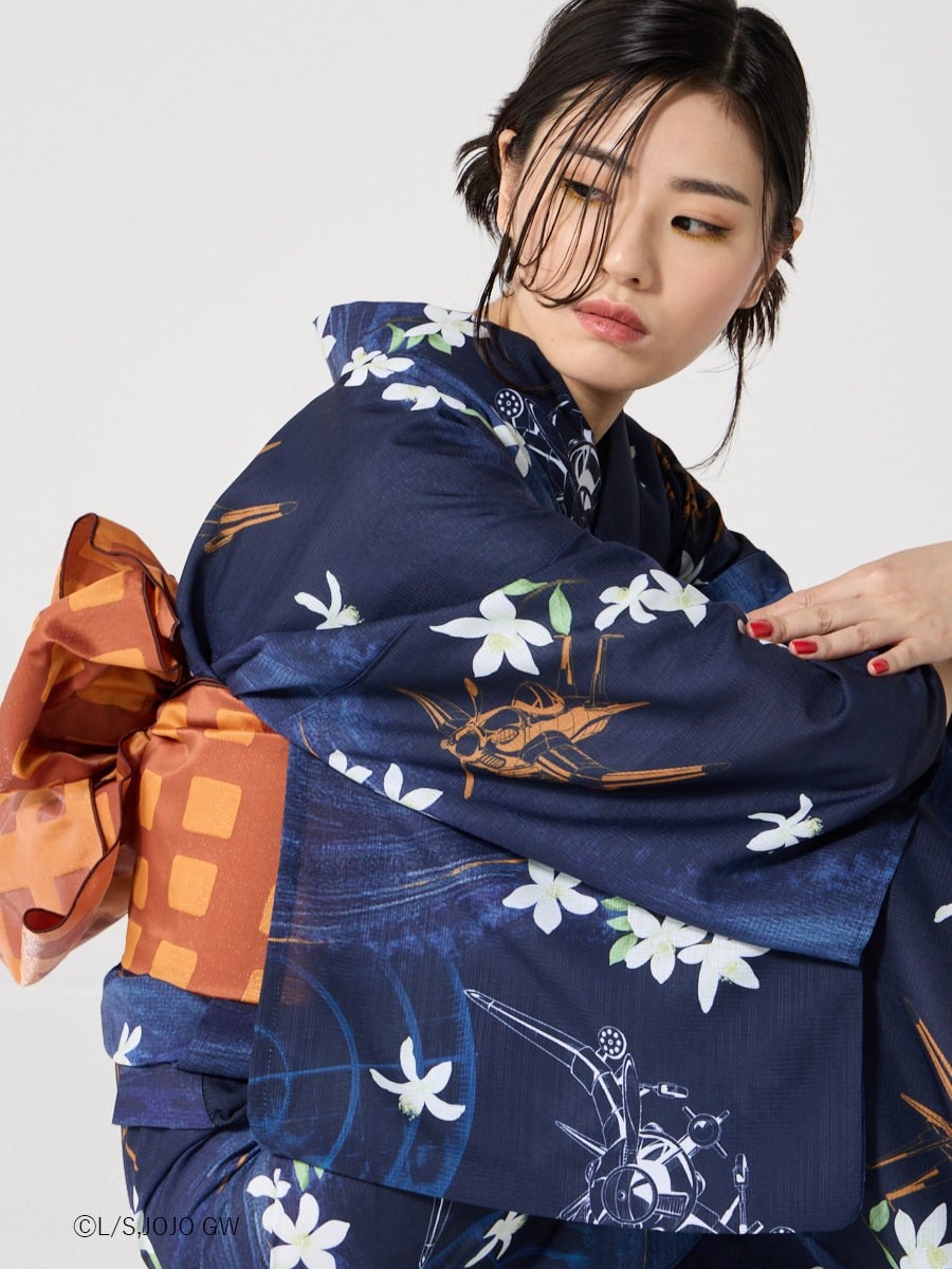 JoJo's Bizarre Adventure Golden Wind x Furifu Ladies Yukata and Obi Set - Narancia Ghirga [Release Jun 19 2026]
