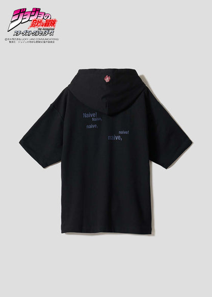 JoJo's Bizarre Adventure x Graniph Fashion Collection - Jean Pierre Polnareff Oversized Short-Sleeve Hoodie [Release April 28, 2026]