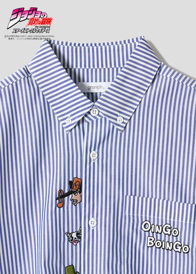 JoJo's Bizarre Adventure x Graniph Fashion Collection - Zenyatta Mondatta Brothers Loose Fit Short Sleeve Shirt [Release April 28, 2026]
