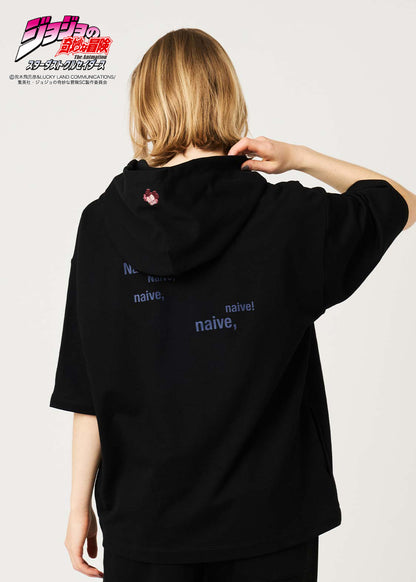 JoJo's Bizarre Adventure x Graniph Fashion Collection - Jean Pierre Polnareff Oversized Short-Sleeve Hoodie [Release April 28, 2026]