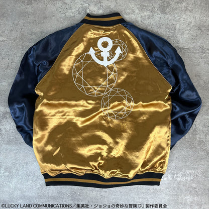 JoJo's Bizarre Adventure x Karakuri Tamashii Diamond is Unbreakable - Reversible Embroidered Sukajan Jacket Josuke Higashikata Model [Pre-Order Nov 2025]