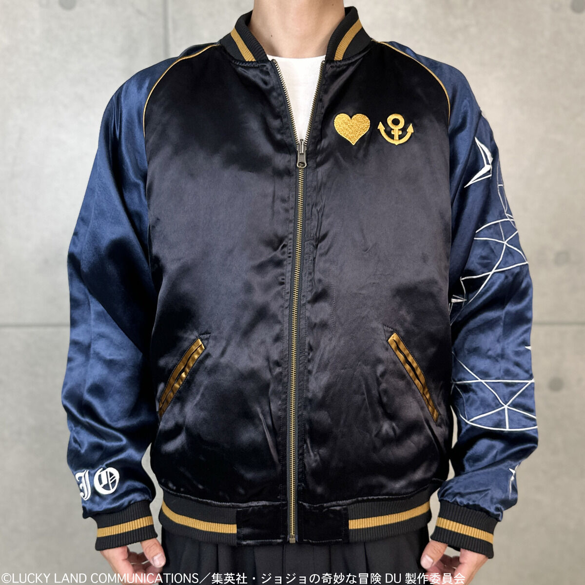 JoJo's Bizarre Adventure x Karakuri Tamashii Diamond is Unbreakable - Reversible Embroidered Sukajan Jacket Josuke Higashikata Model [Pre-Order Nov 2025]