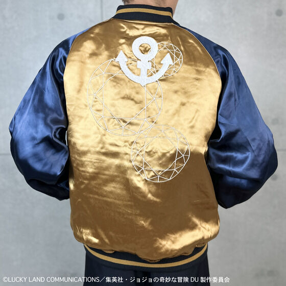 JoJo's Bizarre Adventure x Karakuri Tamashii Diamond is Unbreakable - Reversible Embroidered Sukajan Jacket Josuke Higashikata Model [Pre-Order Nov 2025]