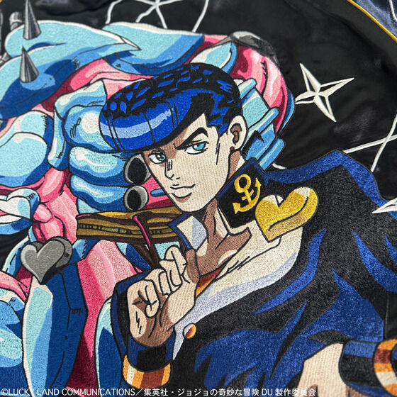 JoJo's Bizarre Adventure x Karakuri Tamashii Diamond is Unbreakable - Reversible Embroidered Sukajan Jacket Josuke Higashikata Model [Pre-Order Nov 2025]