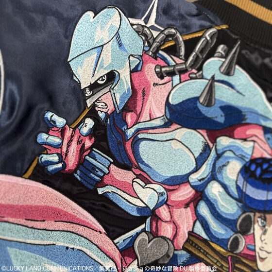 JoJo's Bizarre Adventure x Karakuri Tamashii Diamond is Unbreakable - Reversible Embroidered Sukajan Jacket Josuke Higashikata Model [Pre-Order Nov 2025]