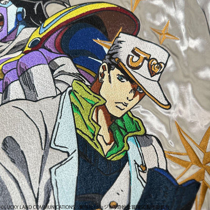 JoJo's Bizarre Adventure x Karakuri Tamashii Diamond is Unbreakable - Reversible Embroidered Sukajan Jacket Jotaro Kujo Model [Pre-Order Nov 2025]