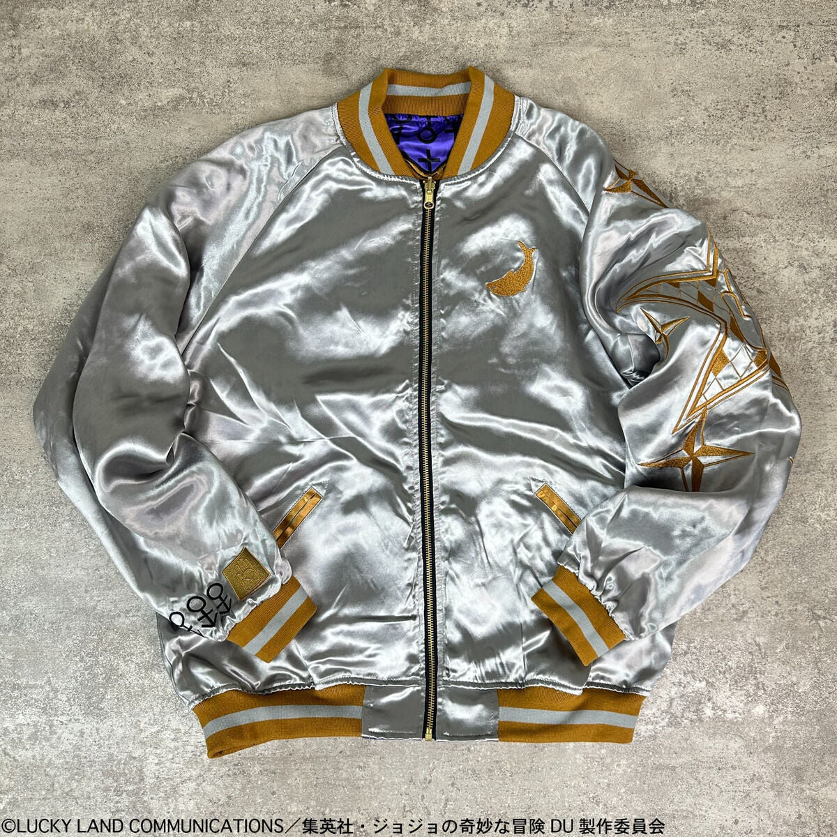 JoJo's Bizarre Adventure x Karakuri Tamashii Diamond is Unbreakable - Reversible Embroidered Sukajan Jacket Jotaro Kujo Model [Pre-Order Nov 2025]