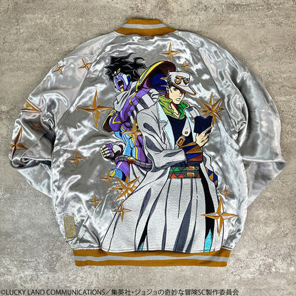 JoJo's Bizarre Adventure x Karakuri Tamashii Diamond is Unbreakable - Reversible Embroidered Sukajan Jacket Jotaro Kujo Model [Pre-Order Nov 2025]