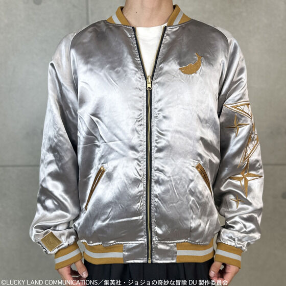 JoJo's Bizarre Adventure x Karakuri Tamashii Diamond is Unbreakable - Reversible Embroidered Sukajan Jacket Jotaro Kujo Model [Pre-Order Nov 2025]