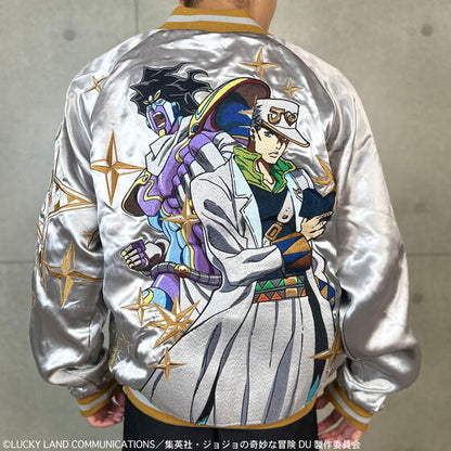 JoJo's Bizarre Adventure x Karakuri Tamashii Diamond is Unbreakable - Reversible Embroidered Sukajan Jacket Jotaro Kujo Model [Pre-Order Nov 2025]