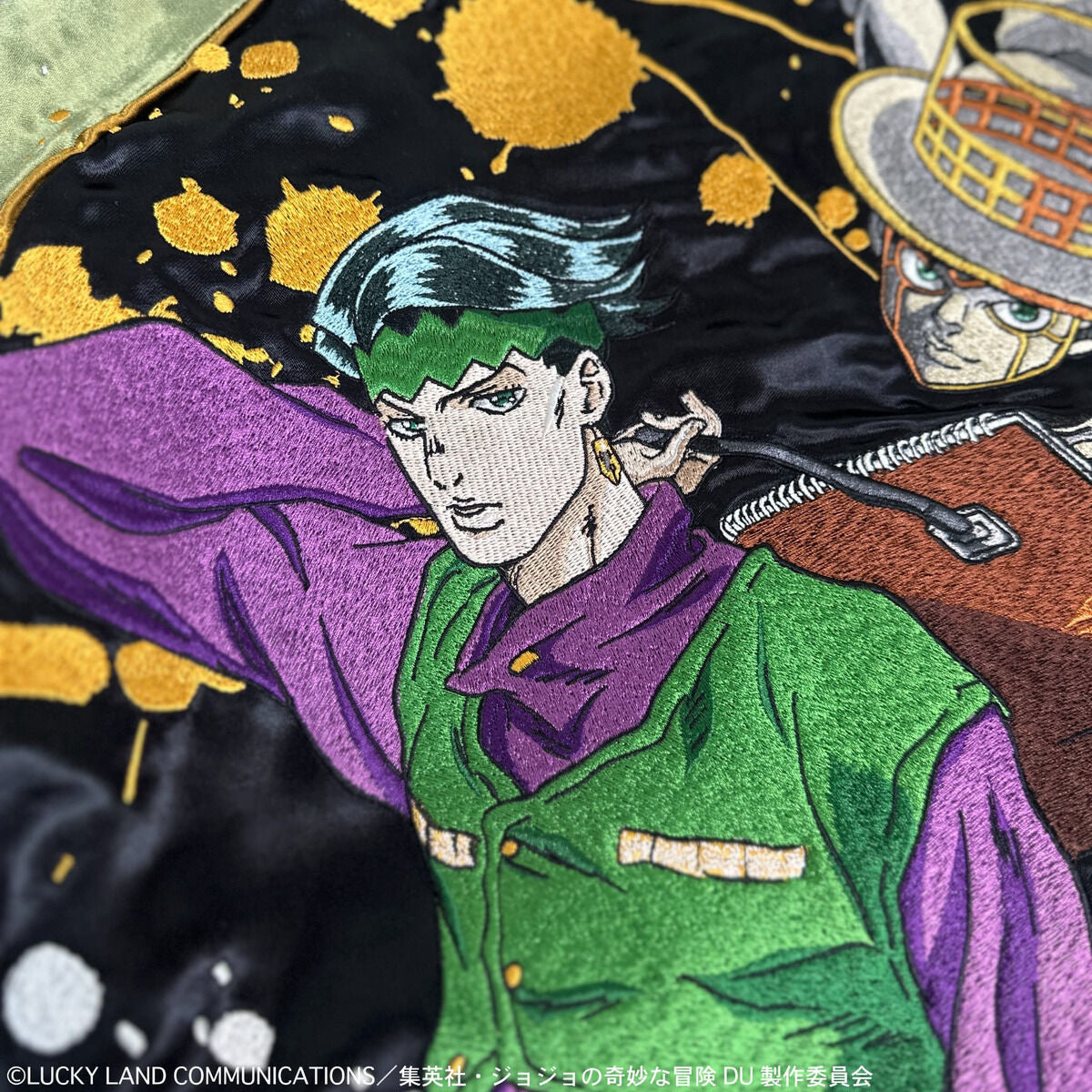 JoJo's Bizarre Adventure x Karakuri Tamashii Diamond is Unbreakable - Reversible Embroidered Sukajan Jacket Rohan Kishibe Model [Pre-Order Nov 2025]