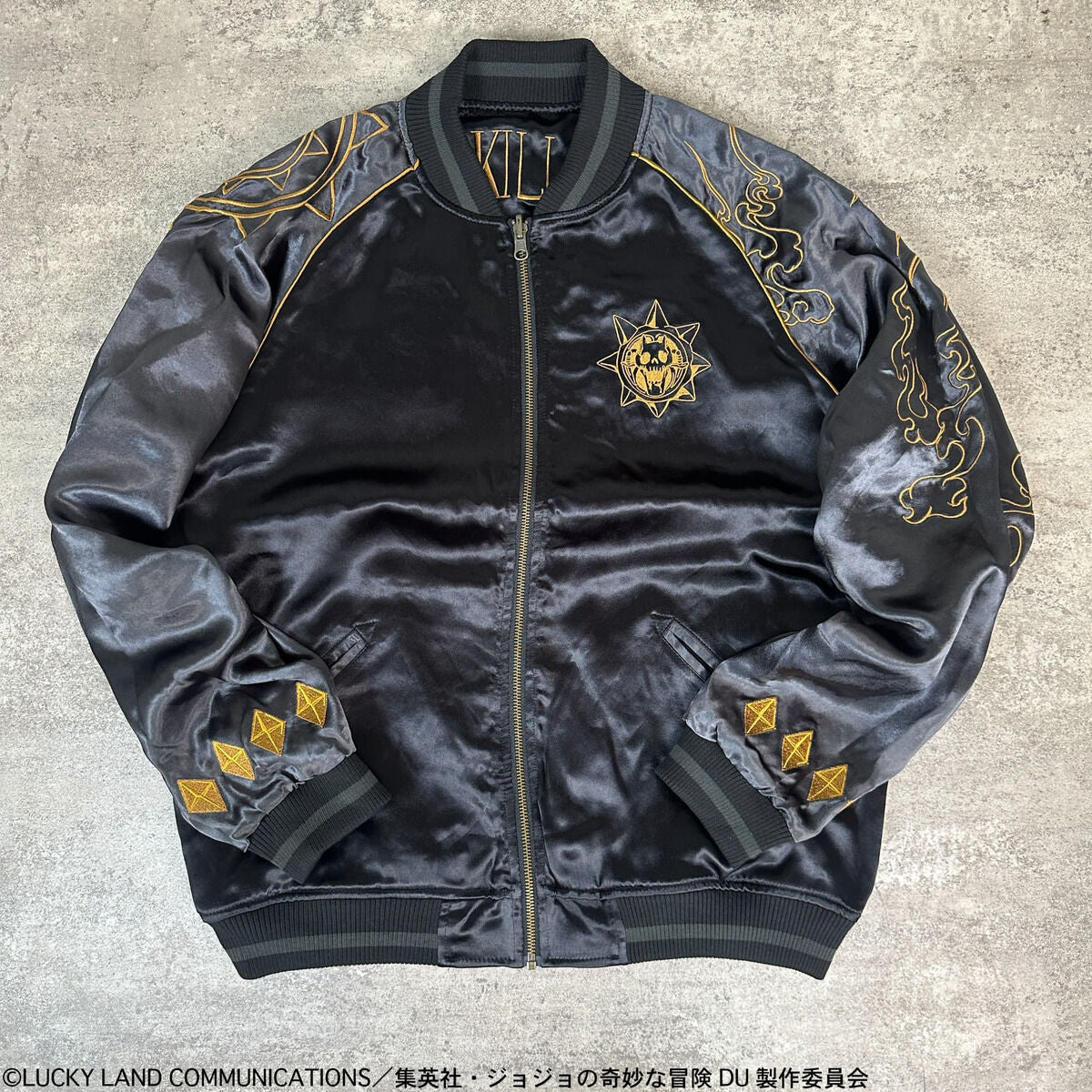 JoJo's Bizarre Adventure x Karakuri Tamashii Diamond is Unbreakable - Reversible Embroidered Sukajan Jacket Yoshikage Kira Model [Pre-Order Nov 2025]