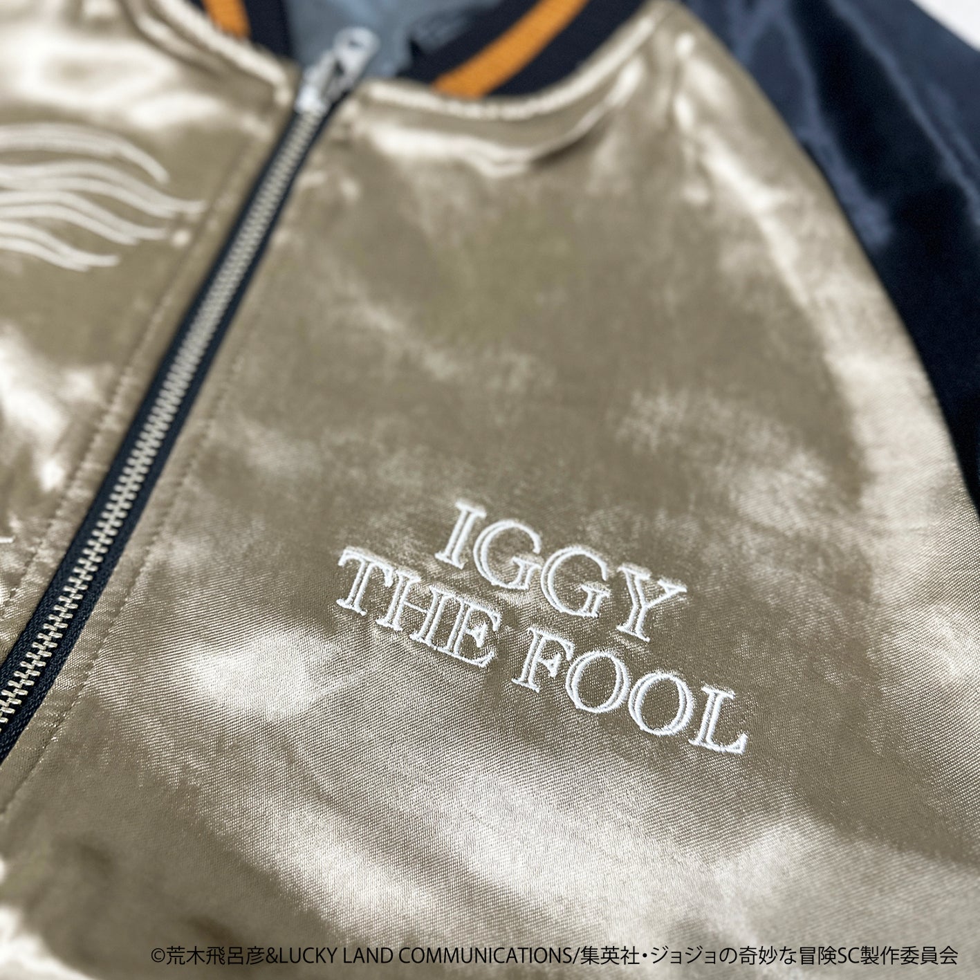 JoJo's Bizarre Adventure x Karakuri Tamashii Stardust Crusaders - Reversible Embroidered Sukajan Jacket Iggy Model