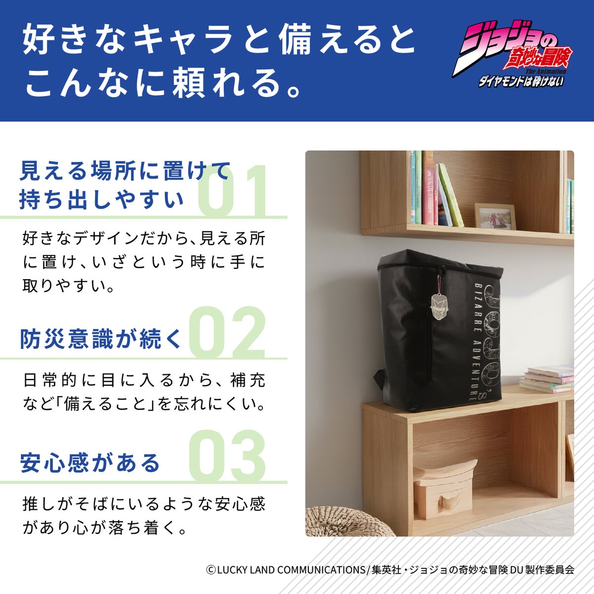 Jojo's Bizarre Adventure Diamond is Unbreakable - Disaster Preparedness Backpack Set [Pre-Order Jun 2026]