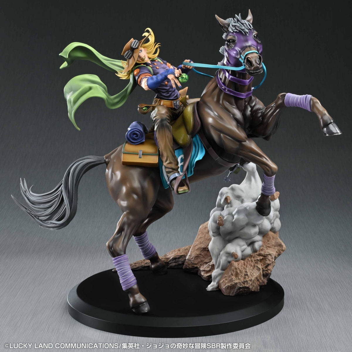 Jojo's Bizarre Adventure Part.VII Steel Ball Run Super Action Statue - Gyro Zeppeli & Valkyrie [Pre-Order Dec 2026]