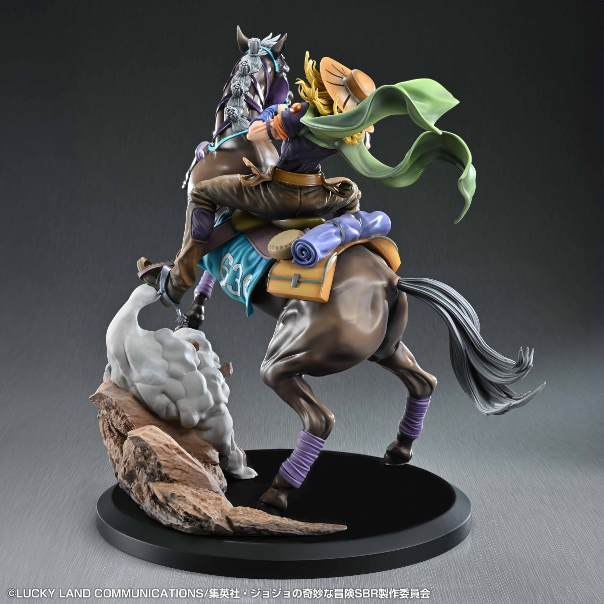Jojo's Bizarre Adventure Part.VII Steel Ball Run Super Action Statue - Gyro Zeppeli & Valkyrie [Pre-Order Dec 2026]