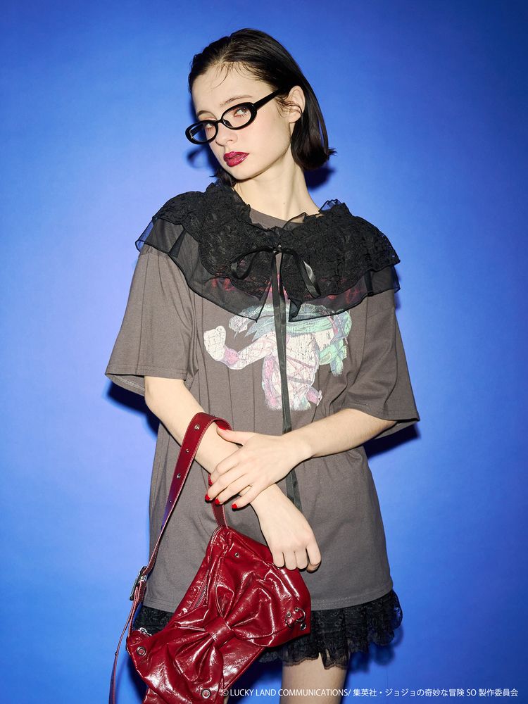 Jojo's Bizarre Adventure Stone Ocean x Jouetie - Oversized T-Shirt M Size (3 Types) [Pre-Order Feb 2026]