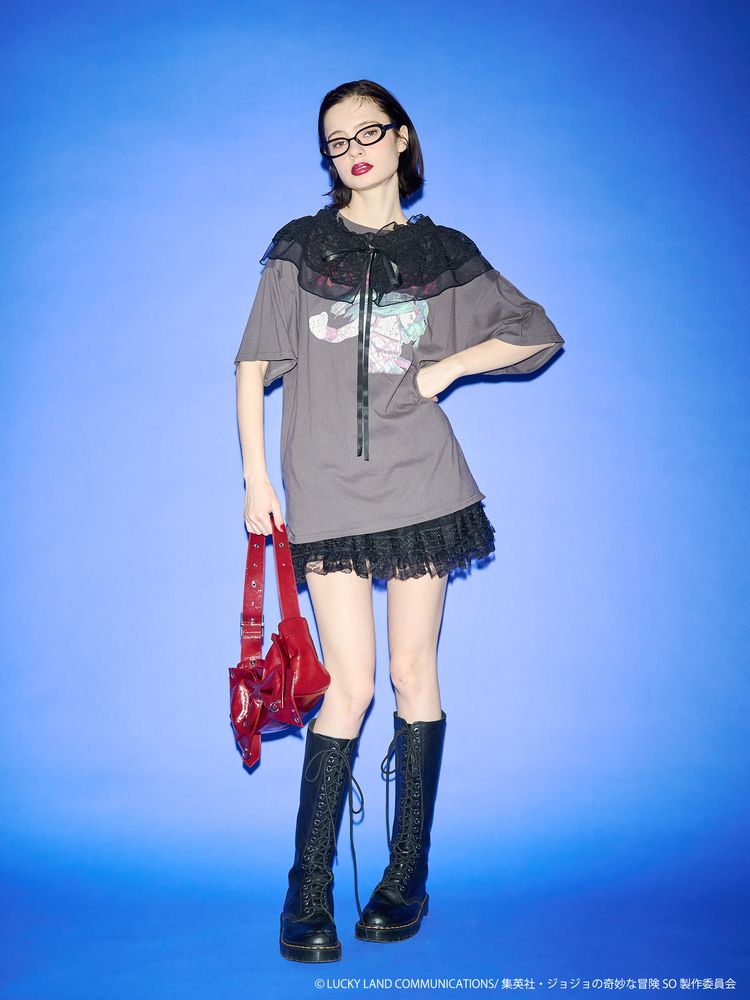 Jojo's Bizarre Adventure Stone Ocean x Jouetie - Oversized T-Shirt M Size (3 Types) [Pre-Order Feb 2026]