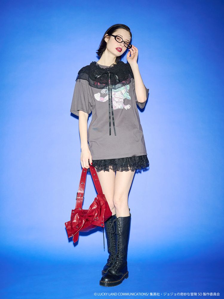 Jojo's Bizarre Adventure Stone Ocean x Jouetie - Oversized T-Shirt M Size (3 Types) [Pre-Order Feb 2026]