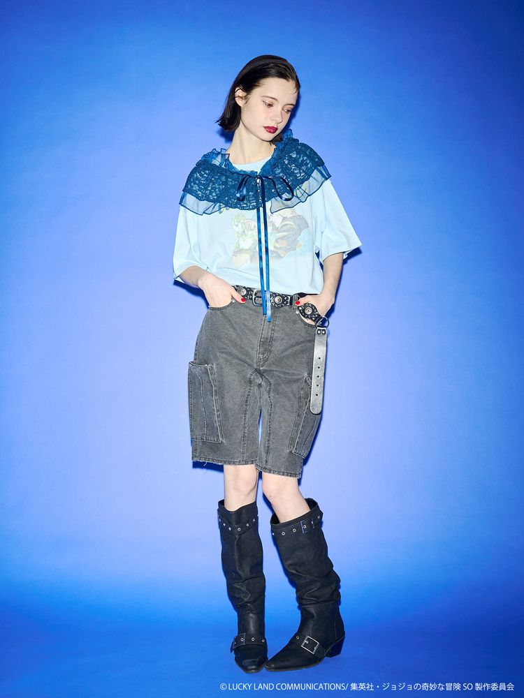 Jojo's Bizarre Adventure Stone Ocean x Jouetie - Oversized T-Shirt M Size (3 Types) [Pre-Order Feb 2026]