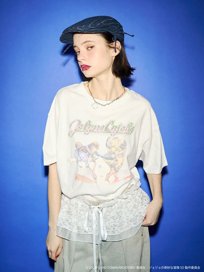 Jojo's Bizarre Adventure Stone Ocean x Jouetie - Oversized T-Shirt M Size (3 Types) [Pre-Order Feb 2026]