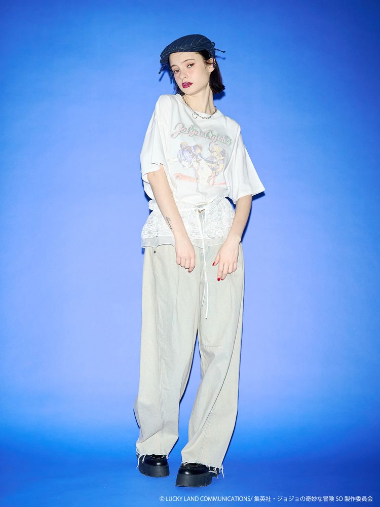 Jojo's Bizarre Adventure Stone Ocean x Jouetie - Oversized T-Shirt M Size (3 Types) [Pre-Order Feb 2026]