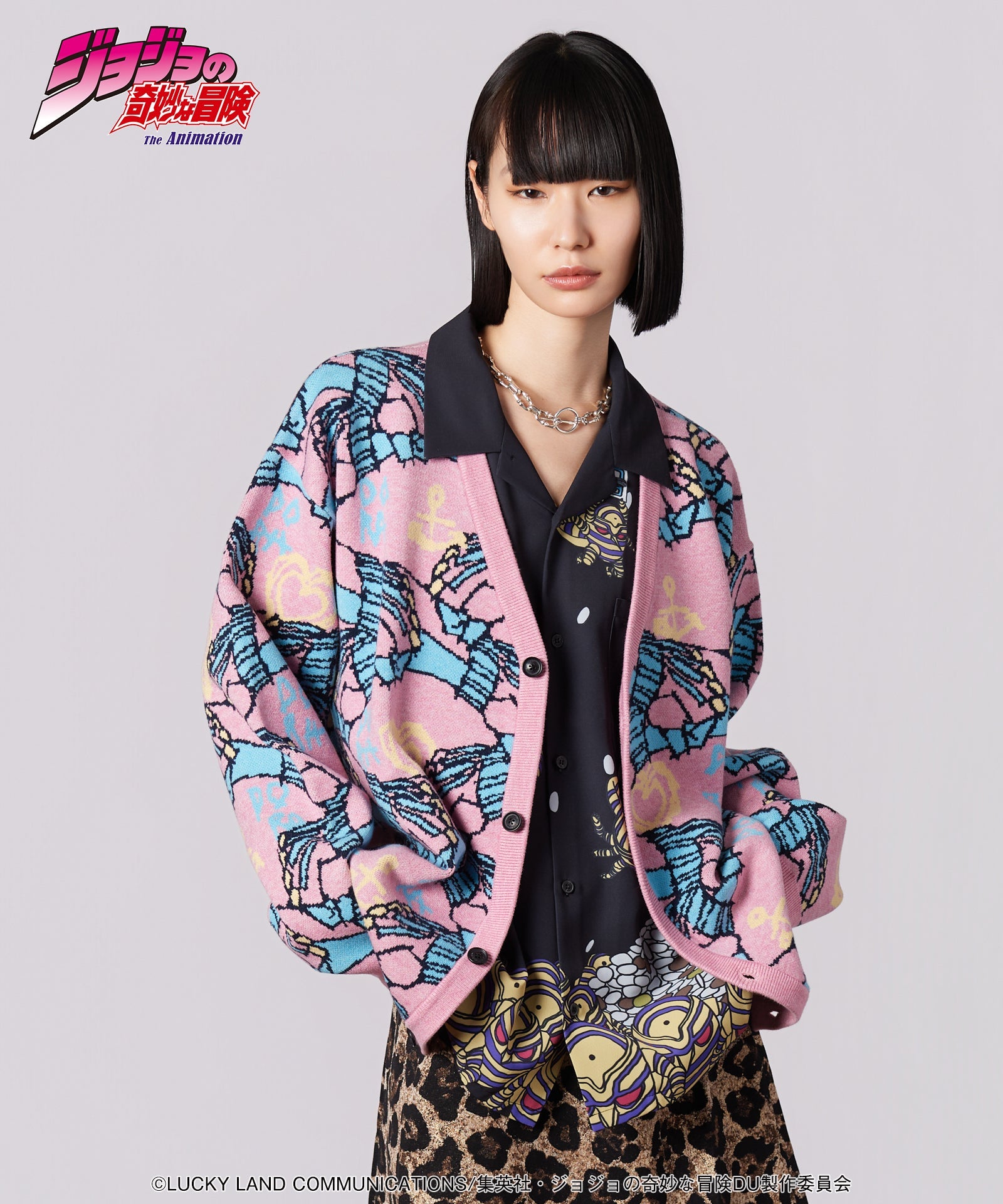 Jojo's Bizarre Adventure x Glamb Fashion Collection - Crazy Diamond Cardigan [Pre-Order Apr 2026]