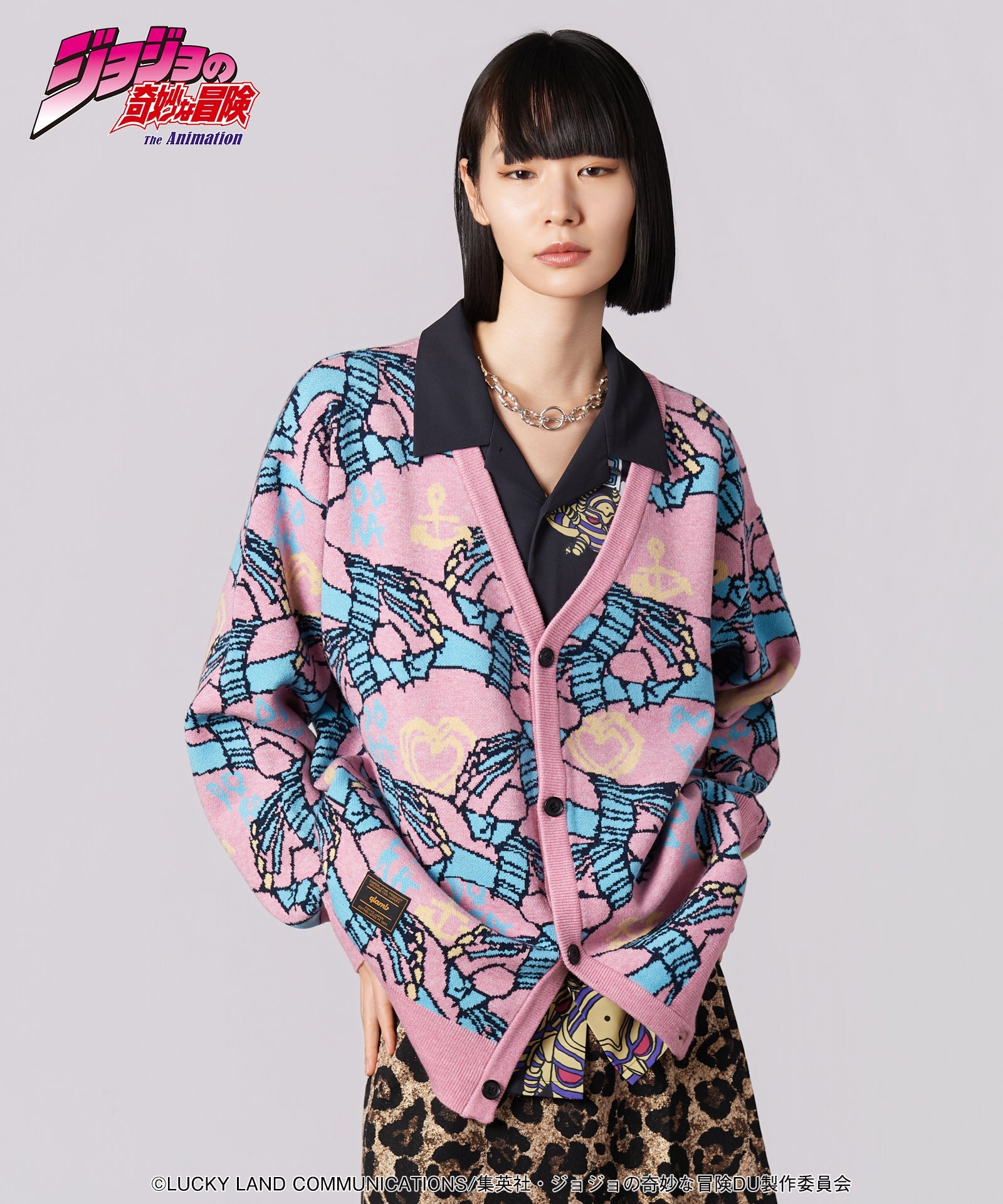 Jojo's Bizarre Adventure x Glamb Fashion Collection - Crazy Diamond Cardigan [Pre-Order Apr 2026]