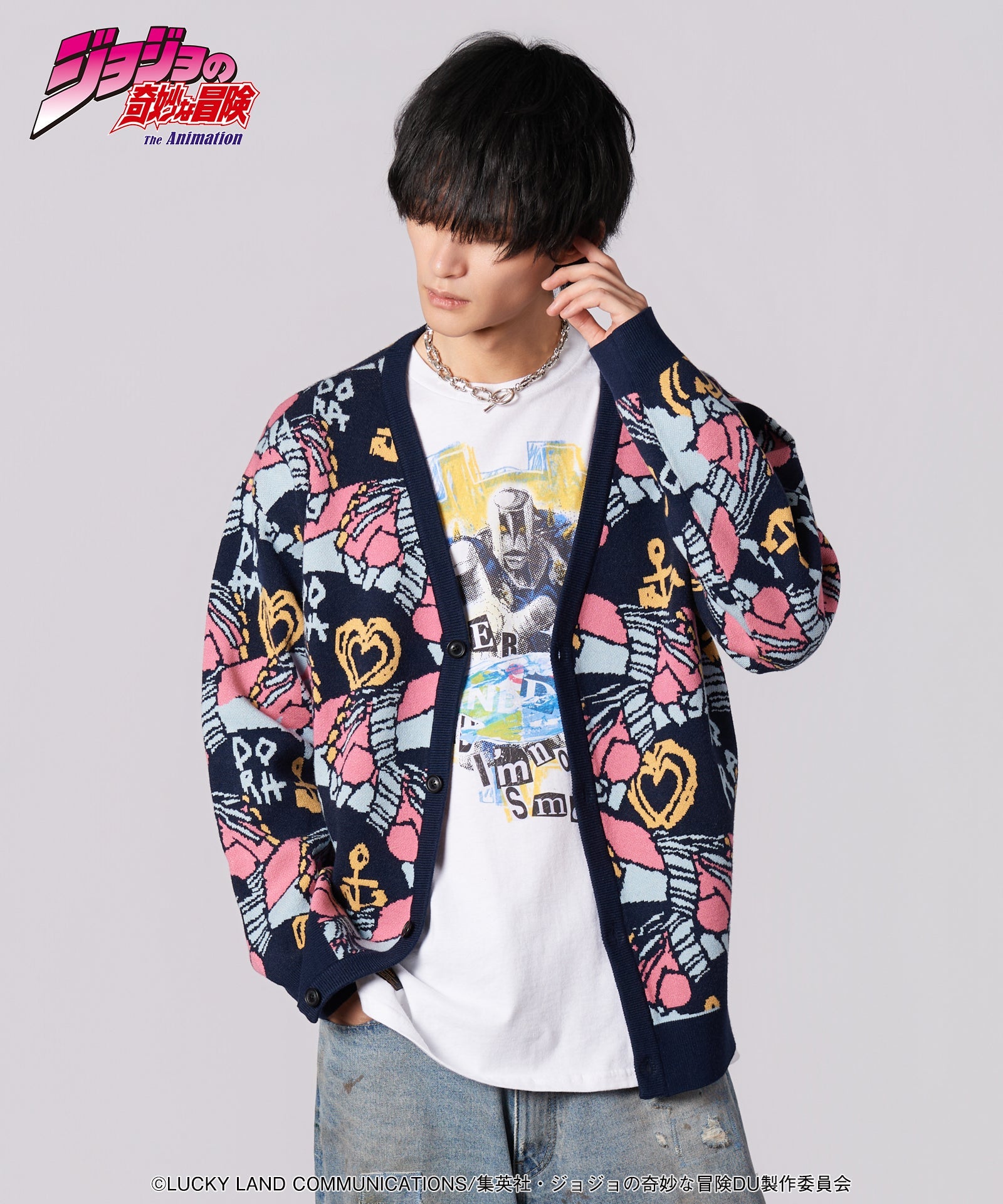 Jojo's Bizarre Adventure x Glamb Fashion Collection - Crazy Diamond Cardigan [Pre-Order Apr 2026]