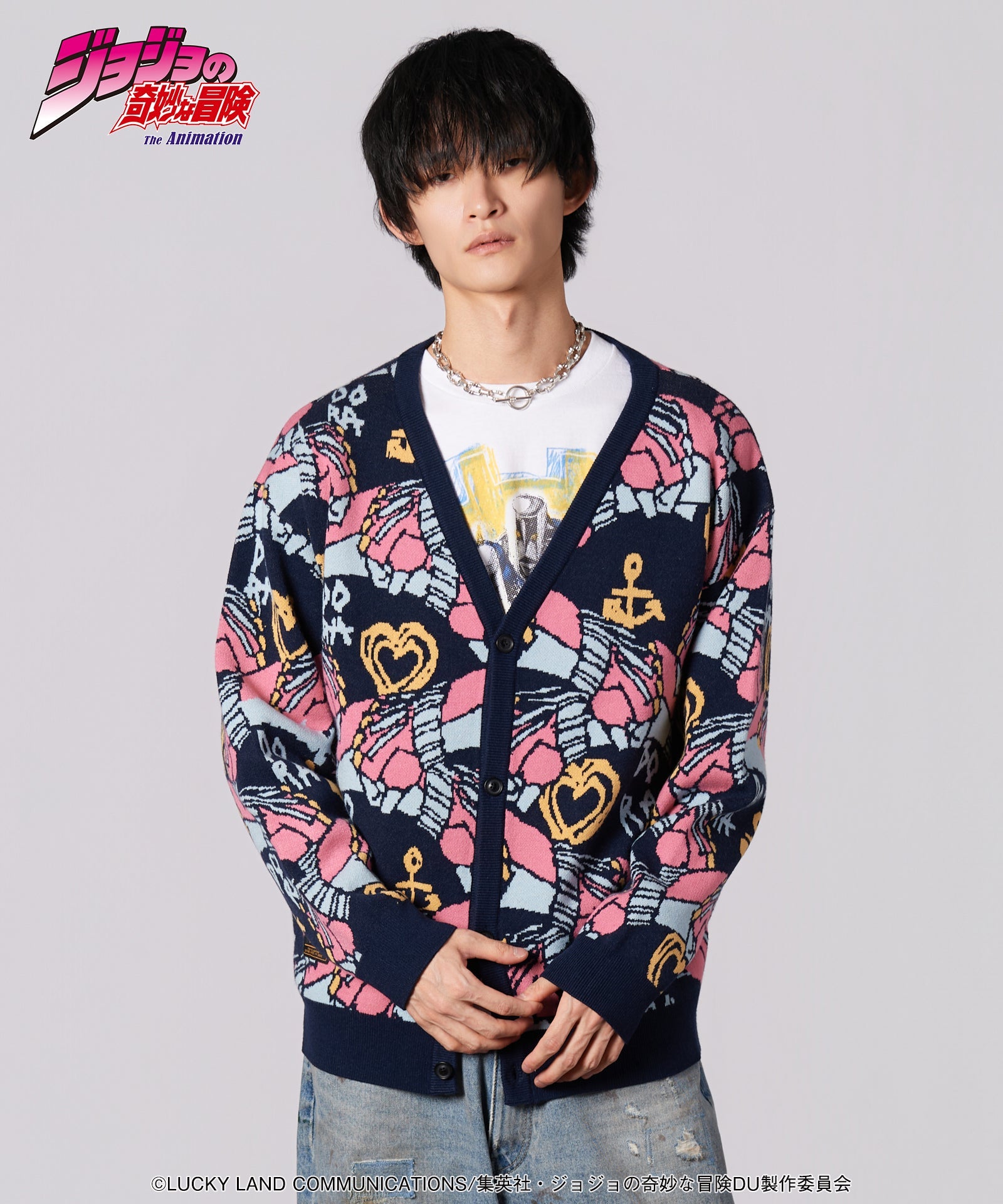 Jojo's Bizarre Adventure x Glamb Fashion Collection - Crazy Diamond Cardigan [Pre-Order Apr 2026]