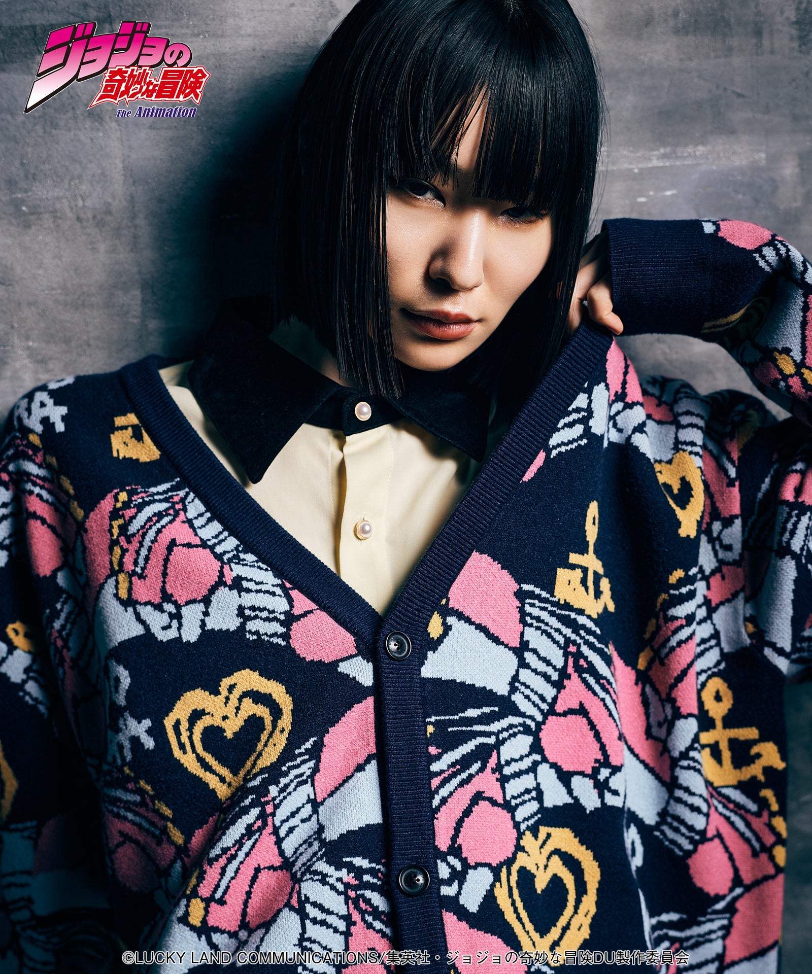 Jojo's Bizarre Adventure x Glamb Fashion Collection - Crazy Diamond Cardigan [Pre-Order Apr 2026]