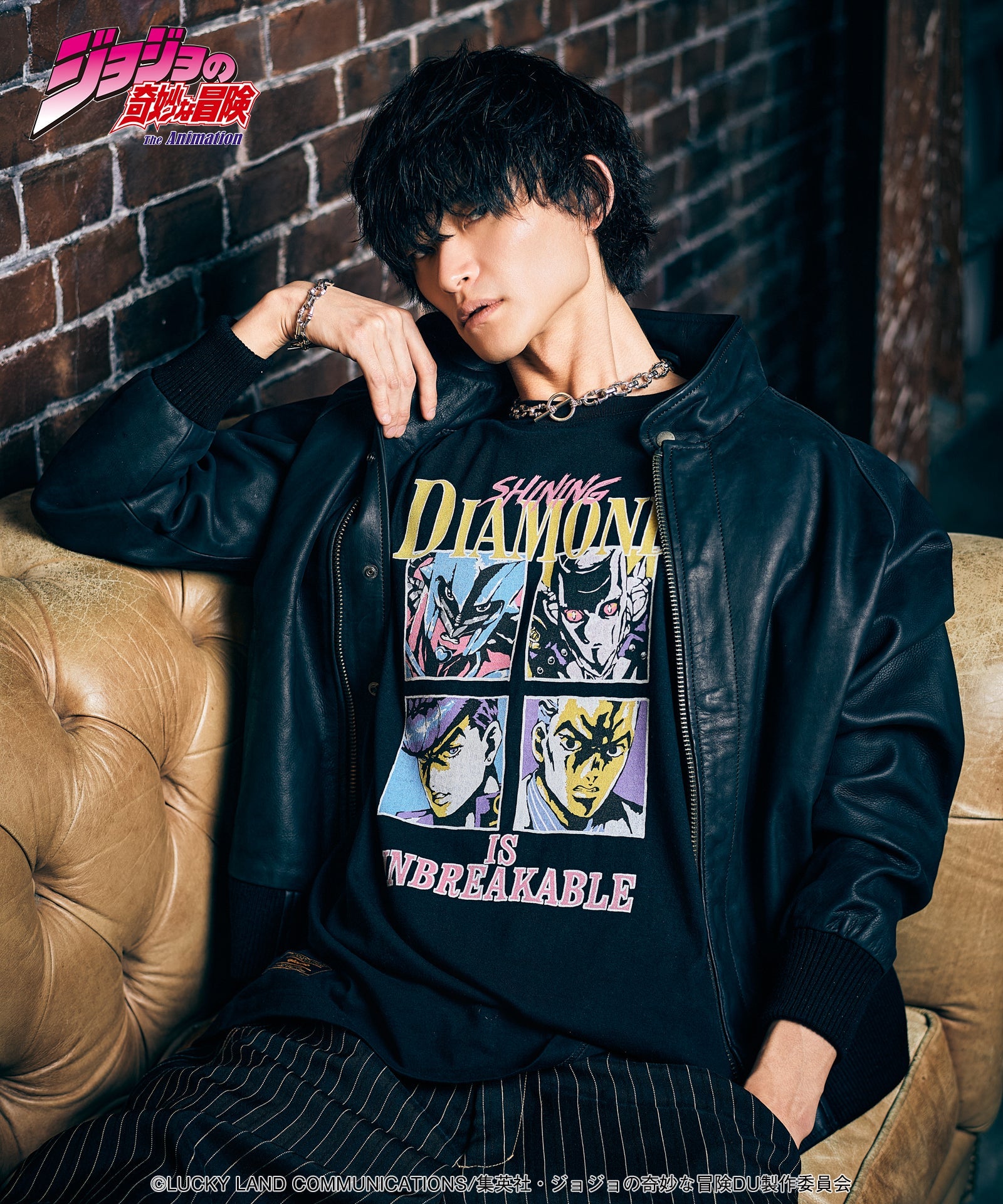 Jojo's Bizarre Adventure x Glamb Fashion Collection - Crazy Diamond vs Killer Queen T-Shirt [Pre-Order Apr 2026]