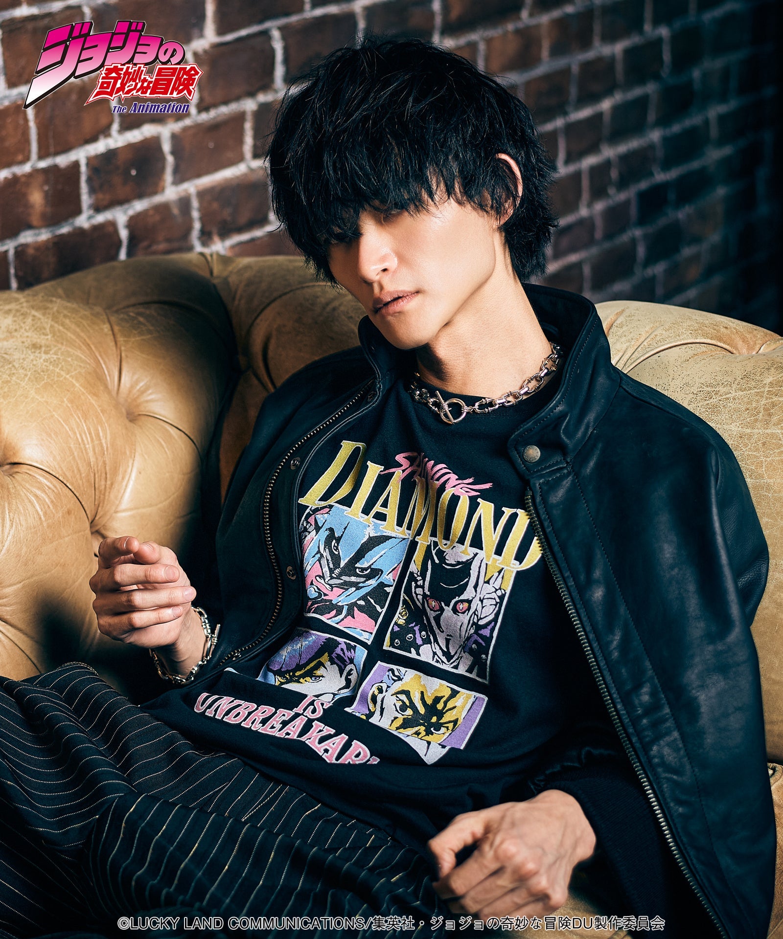 Jojo's Bizarre Adventure x Glamb Fashion Collection - Crazy Diamond vs Killer Queen T-Shirt [Pre-Order Apr 2026]