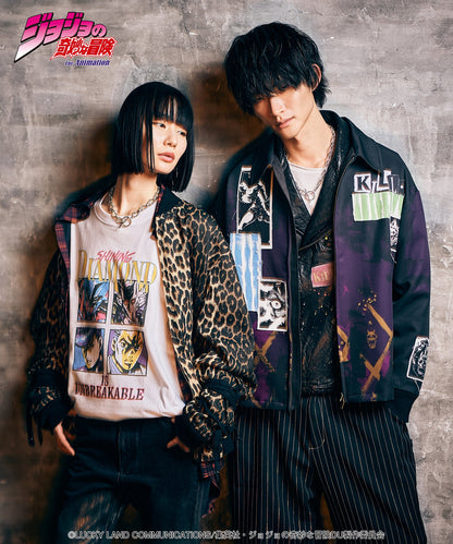 Jojo's Bizarre Adventure x Glamb Fashion Collection - Crazy Diamond vs Killer Queen T-Shirt [Pre-Order Apr 2026]