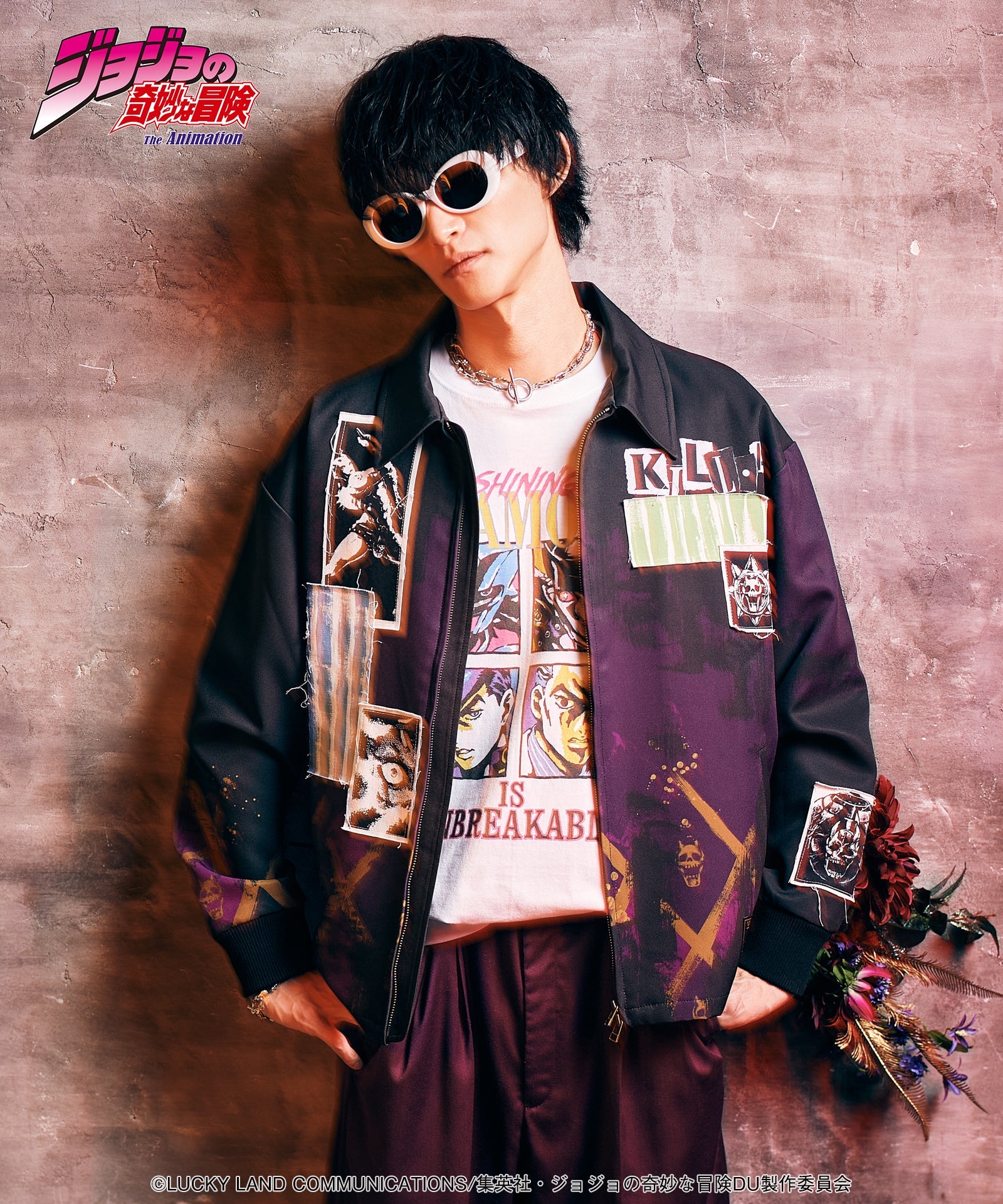 Jojo's Bizarre Adventure x Glamb Fashion Collection - Crazy Diamond vs Killer Queen T-Shirt [Pre-Order Apr 2026]