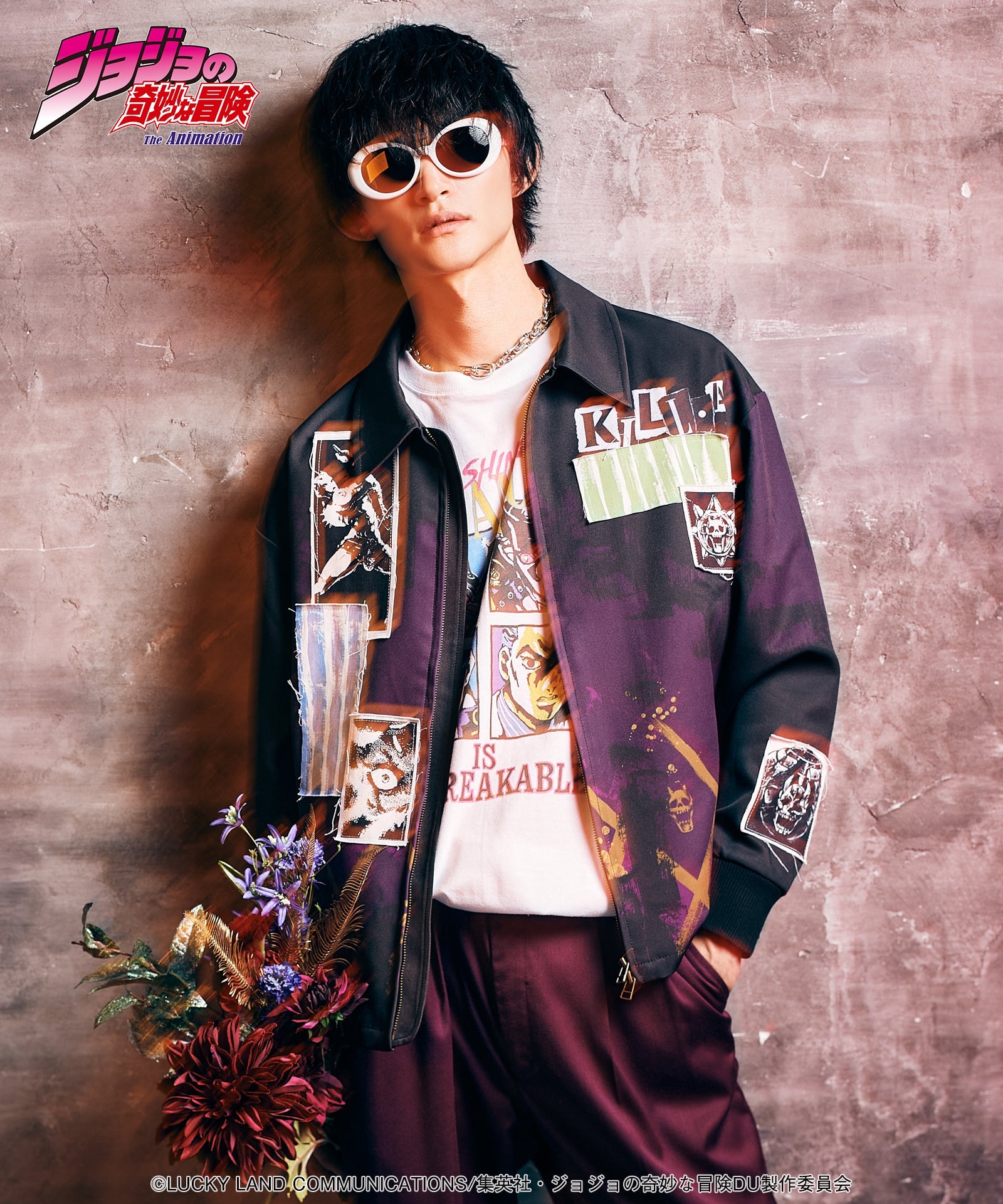 Jojo's Bizarre Adventure x Glamb Fashion Collection - Crazy Diamond vs Killer Queen T-Shirt [Pre-Order Apr 2026]